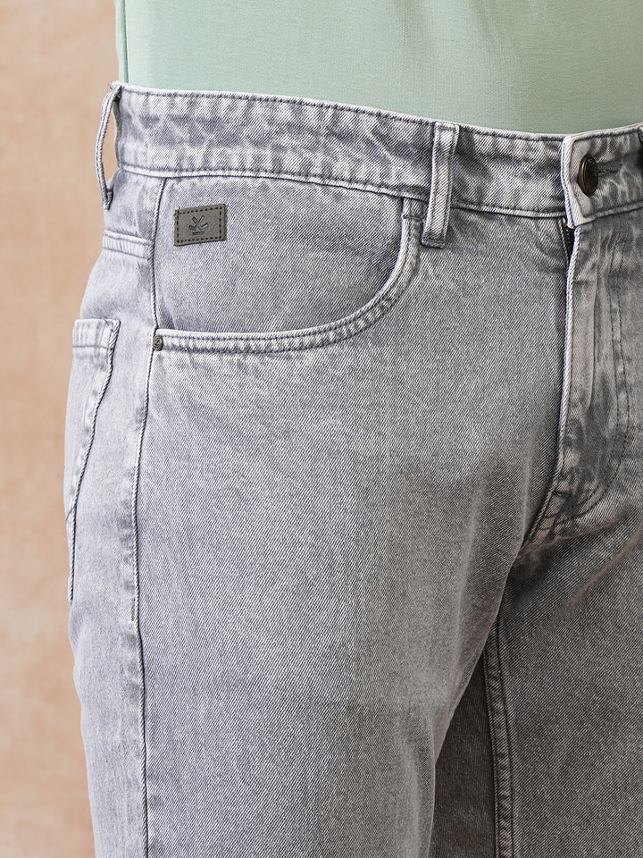 Heavy Fade Straight Fit Jeans | Grey