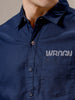 Navy Blue Slim Fit Wrogn Shirt