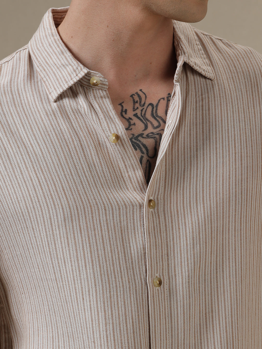 Striped Half Sleeve Casual Shirt