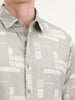 Regular Fit AOP Shirt | Green