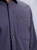 Men’s Slim Fit Solid Casual Shirt | Blue