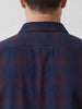 Slim Fit Checkered Shirt | Navy Blue