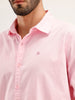 Solid Regular Fit Full Sleeve Shirt | Pink