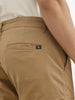 Solid Straight Fit Cargo Trouser | Khaki