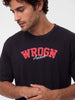 Classic Embroidered Patch Detail T-Shirt | Black