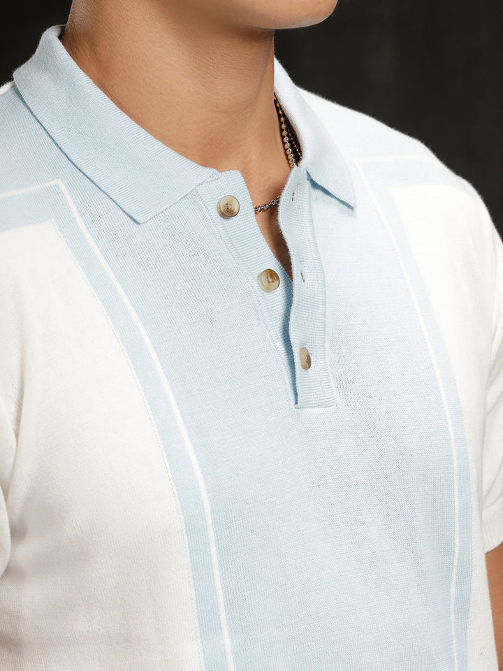 Flat Knit Slim Fit T-Shirt | Off White