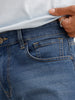 Slim Fit Faded Denim Jeans | Blue