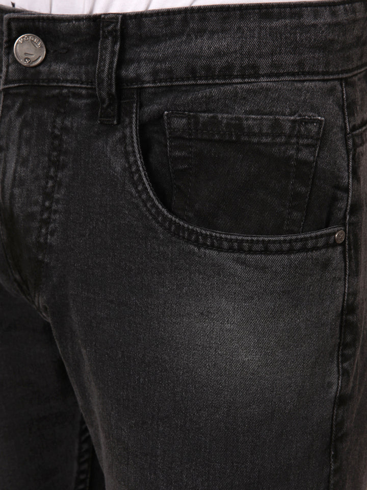 Light Fade Slim Tapered Jeans | Black