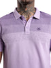 Classic Purple Gradient Printed Polo T-Shirt