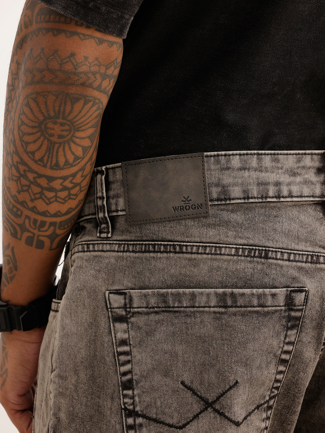 Faded Anti Fit Denim Jeans | Grey
