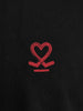 Slim Fit Placement Printed Tee | Black