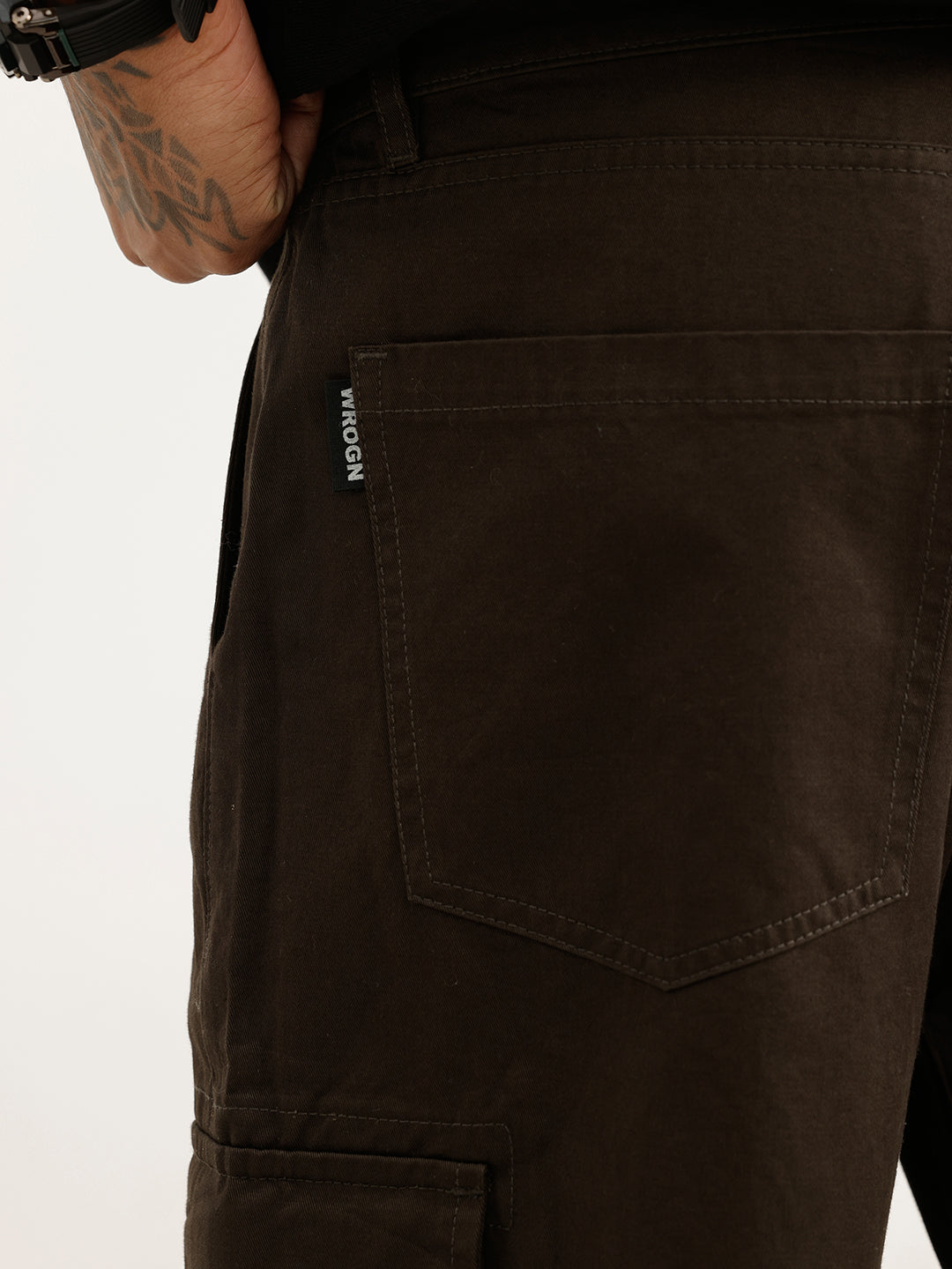 Classic Solid Cargo Trouser | Dark Grey