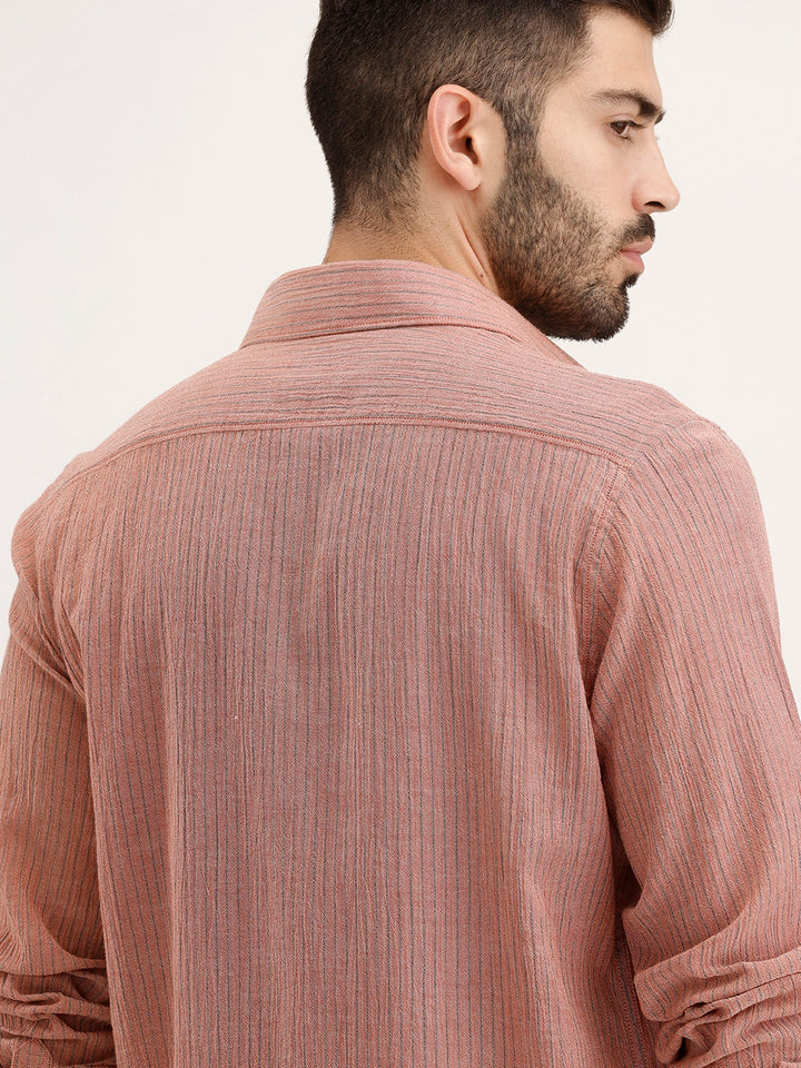 Slim Fit 100% Cotton Shirt | Rust