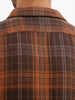 Slim Fit Checkered Full Sleeve Shirt | Brown