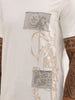 Slim Fit Patch Detail T-Shirt | Off White | WTS02HSSL1583S