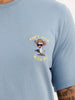 Slim Fit Embroidered Patch Detail T-Shirt | Blue | WTS02HSSL1378S