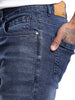 Solid Slim Fit Blue Twill Jeans