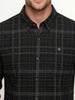 Slim Fit Checkered Shirt | Black