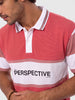 Oversized Fit Contrast Collar Polo T-Shirt | Pink