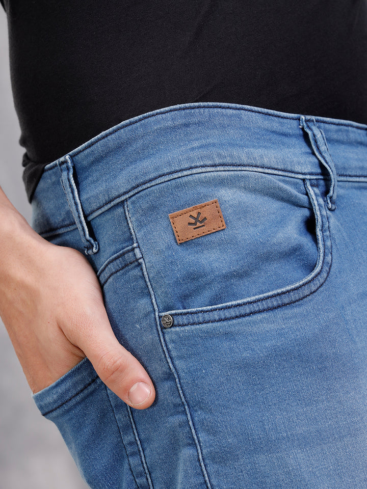 Heavy Washed Lt Blue Jeans I Light Blue