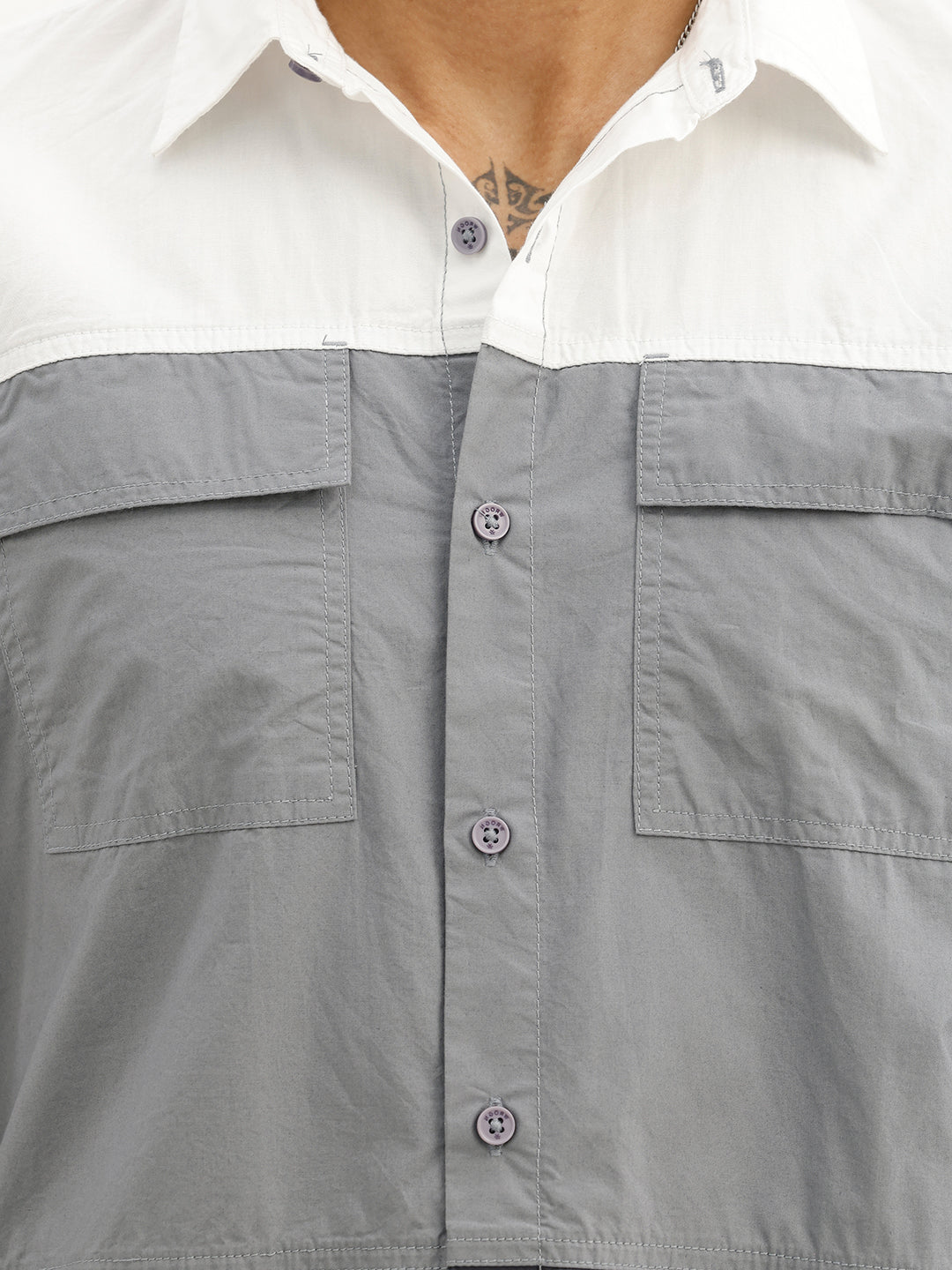 Regular Fit Double Pocket Shirt | Multicolor