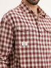 Oversized Fit Double Pocket Shirt | Red