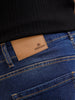 Relaxed Fit Cotton Stretch Mid Washed Jeans | Blue