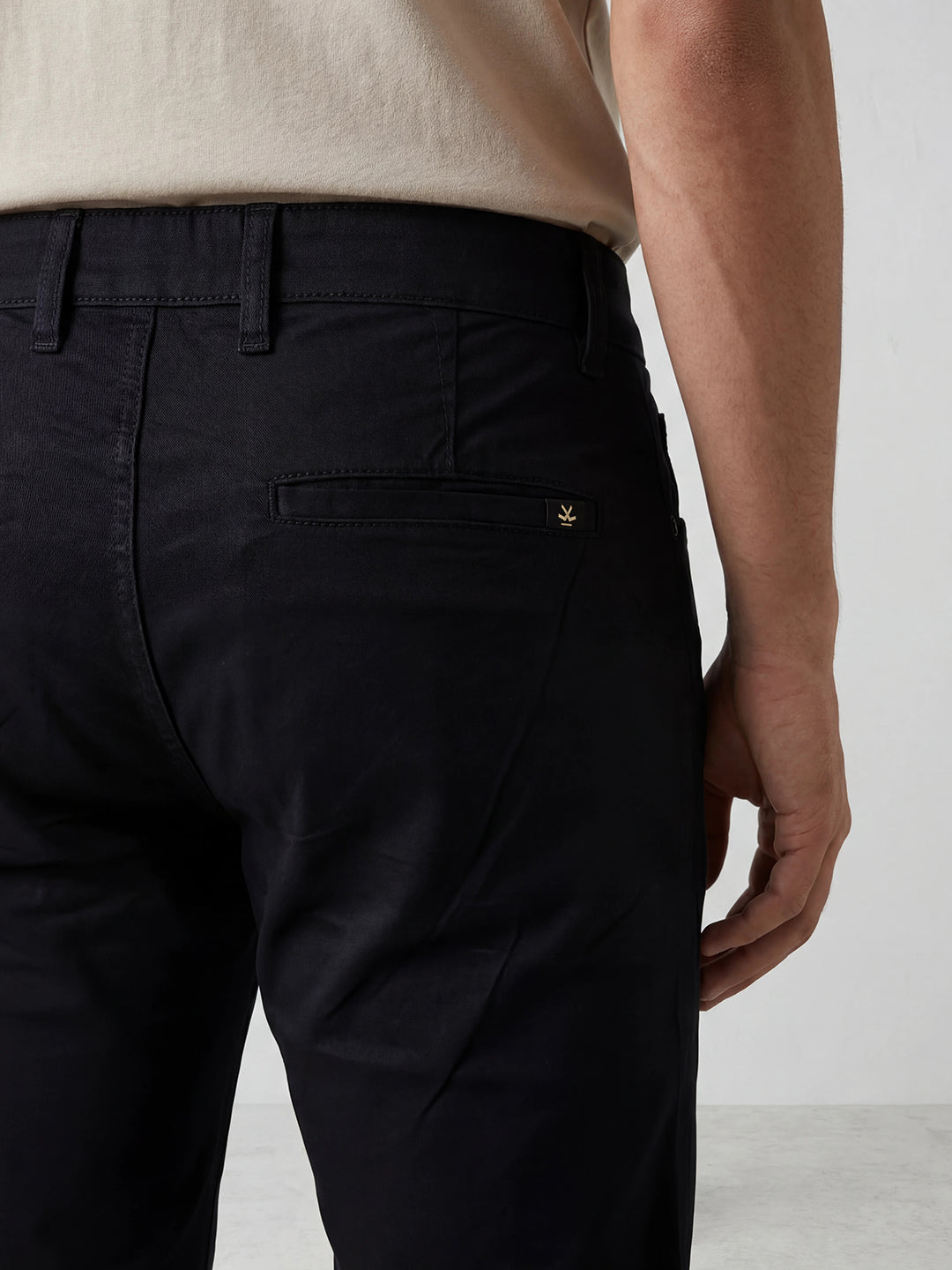 Solid Slim Fit Trouser | Navy Blue