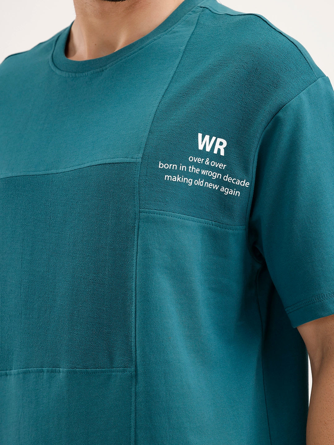 Oversized Cut & Sew T-Shirt | Green
