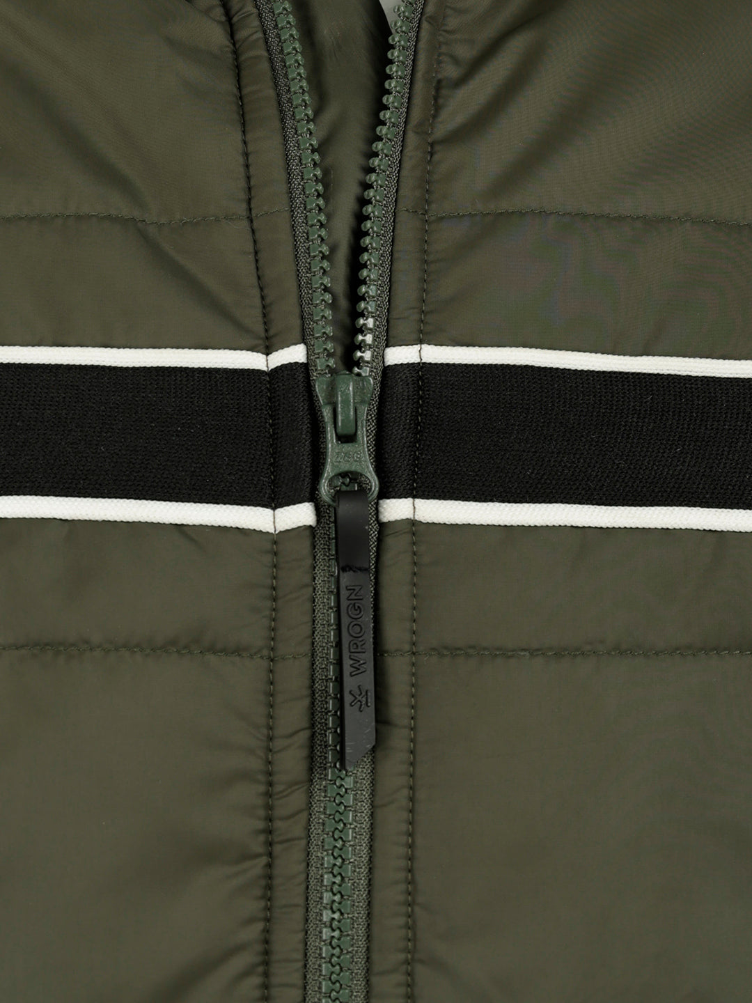 Solid Hooded Puffer Jacket | Olive