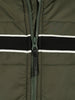 Solid Hooded Puffer Jacket | Olive