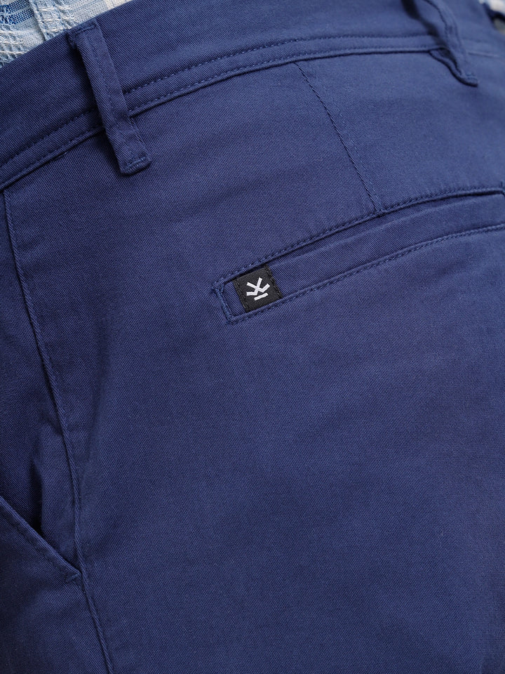 Slim Fit Cotton Stetch Chino I Blue