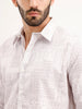 Textured Regular Fit AOP Shirt | Grey