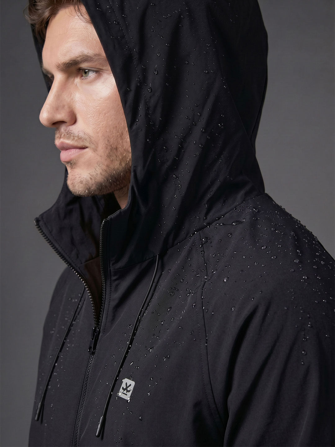 Technical Hooded Jacket | Active | Black