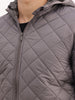 Solid Regular Fit Puffer Jacket | Grey