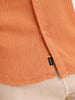 Slim Fit Half Sleeve Shirt | Rust