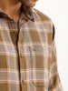 Regular Fit Full Sleeve Checkered Shirt | Green