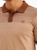 Regular Fit Placement Printed Polo T-Shirt | Light Brown