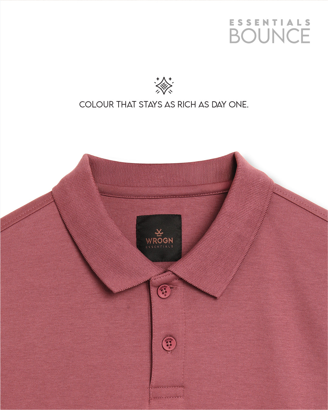 No Brainer Bounce Regular Fit Polo T-Shirt | Essential | Pink