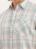 Regular Fit Checkered Shirt | Green