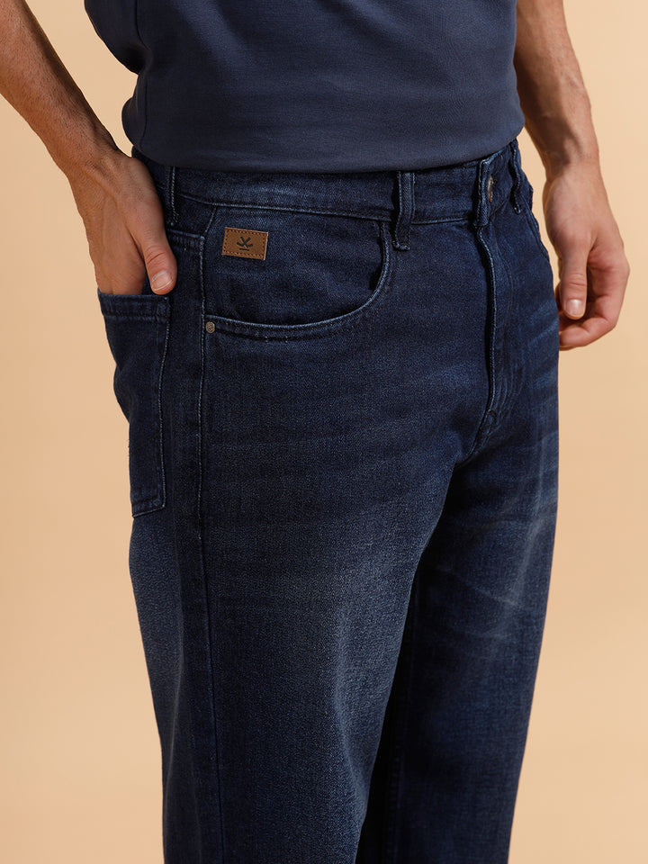 Light Fade Anti Fit Jeans | Dark Blue