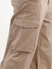 Loose Fit Cotton Blend Trouser  | Beige