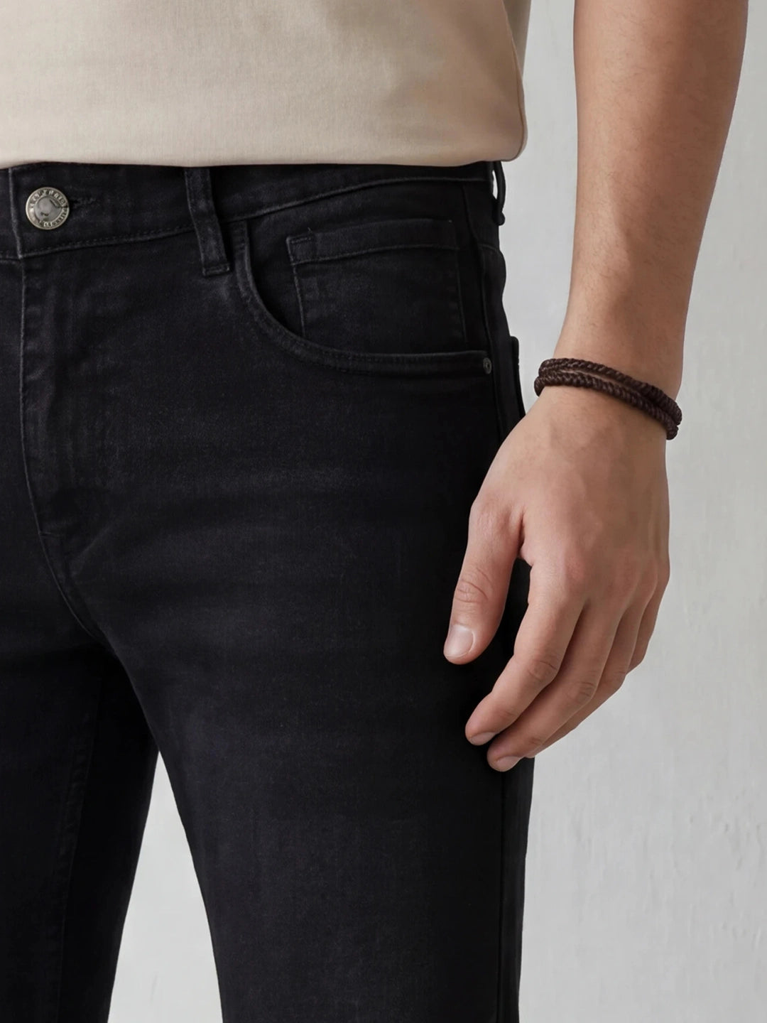 Classic Slim Fit Denim Jeans | Dark Grey