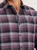 Regular Fit Checkered Shirt | Black