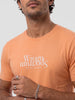 Classic Placement Printed T-Shirt | Orange
