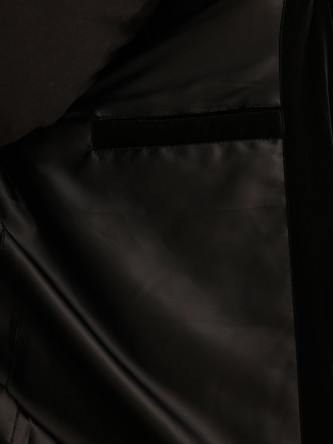 Solid Slim Fit Bomber Jacket | Black