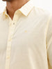 Solid Slim Fit Full Sleeve Shirt | Yellow