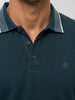 Slim Fit Tipping Collar Polo T-Shirt | Dark Blue