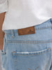 Solid Anti Fit Distressed Jeans | Light Blue