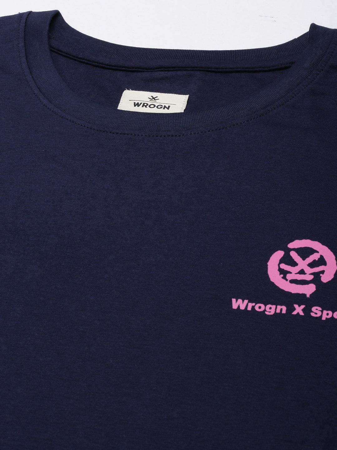 Wrogn X Spoyl Navy Blue T-Shirt